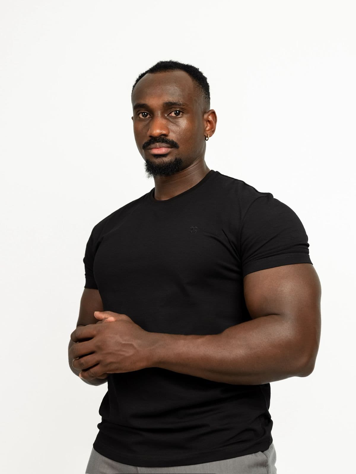 Black Round Neck T-Shirt